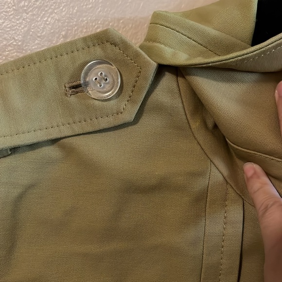 Express Design Studio Tan Double Breasted Belted Trench Coach XS - Picture 10 of 16